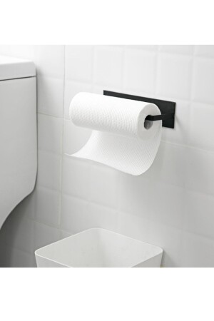 Metal Mat Siyah Kağıt Rulo Havluluk- Peçetelik - Kraker