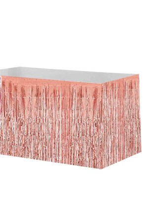 Metalik Folyo Püskül Rose Gold Masa Eteği Masa Püskülü Masa Kenarlığı Masa Kenar Eteği - Tatli Günler
