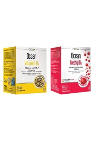 Methyl B12 10ml Sprey Ve Ocean Vitamin D3 1000ıu 50ml Damla - 2