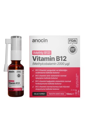 Methylcobalamin B12 Spray 1000 µg 2000 ug 10 ml - 3