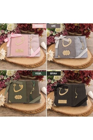 Mevlüt Şalı- Yasin Kitabı- Inci Tesbih- Asetat Kutulu- Özel Süslenmiş Hediye Seti - İkranur