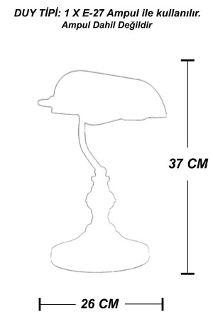 Mg Home Design Retro Tischlampe Banker Tischlampe SR8810338499701 - 4