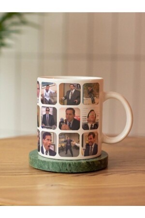 Michael Scott The Office Karma Scene, spezielles Design, bedruckte Tasse, Tasse, Tee, Kaffeetasse, theoffice09042023 - 1