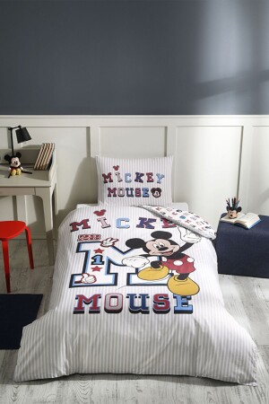 Mickey Mouse College Tek Kişilik Disney Lisanslı Çocuk Nevresim Seti PR-EVTEKSTILI-57970701327 - 1