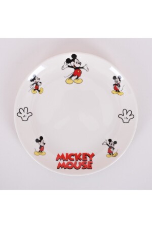 Mickey Mouse Desenli 5 Parça Porselen Çocuk Yemek Kahvaltı Takımı MCKYMS5 - 5