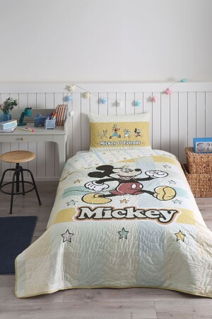 Mickey Mouse Star Einzelbettdecke für Kinder, lizenziert von Disney, 160 x 230 cm - 2