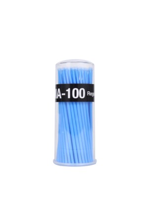 Micro Brush Ipek Kirpik & Kalıcı Makyaj & Kirpik Lifting Çubuğu Mavi 100 Adet - 1