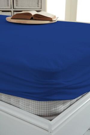 Micro Fitted Full Kenar Su Sıvı Geçirmez Yatak Koruyucu Alez Çarşaf Gece Mavisi mf009 - Decovilla