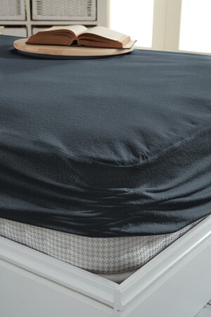 Micro Fitted Full Kenar Su Sıvı Geçirmez Yatak Koruyucu Alez Çarşaf Kömür Grisi - Decovilla