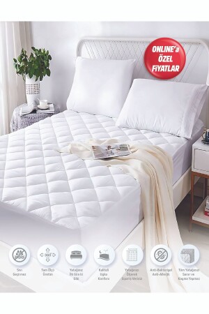 Micro Kapitoneli Full Kenar Fitted Yatak Koruyucu ( Tüm Ebatlar ) - Forev