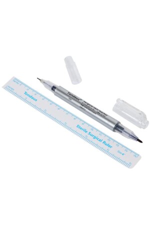 Microblading Kalıcı Makyaj Kaş Ölçüm Ve Işaretleme Kalemi Çift Taraflı Marker - 1