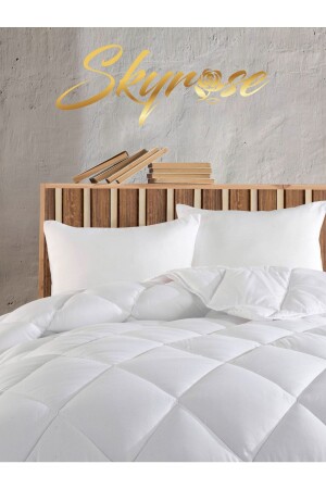 Microfiber Yorgan Çift Kişilik 195x215 Cm 300 Gr-m², Çift Kişilik Otel Yorganı, Beyaz Yorgan 86920230009 - Skyrose