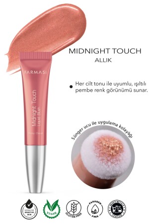 Midnight Touch Soft Sponge Tip Liquid Blush Pinky Cloud 12 ml - 2