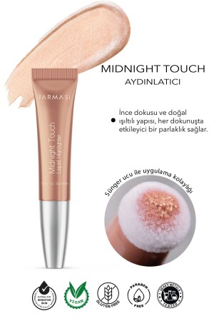 Midnight Touch Yumuşak Sünger Uçlu Likit Highlighter Time to Sparkle 12 ml - 1