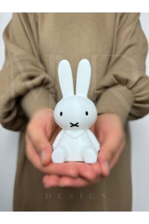 Miffy Rabbit Nachtlicht, kleine Größe, 12 cm, Tageslicht, batteriebetrieben - 4