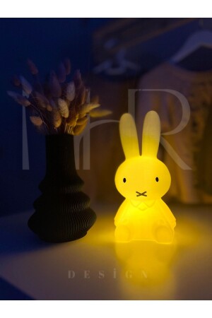 Miffy Rabbit Nachtlicht, mittlere Größe, 18 cm, Tageslicht, batteriebetrieben - 7