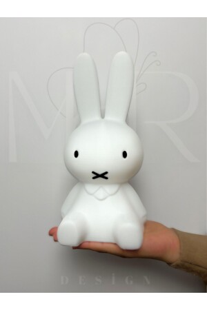 Miffy Tavşan Gece Lambası Büyük Boy 24 Cm Pilli - 3