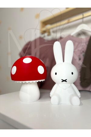 Miffy Tavşan Gece Lambası Büyük Boy 24 Cm Pilli - 5