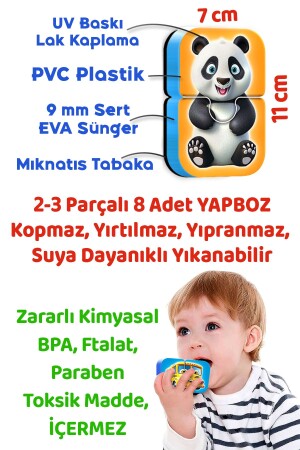 Mıknatıslı Bebek Yapbozu Yaban Hayvanları Magnet Puzzle - 4