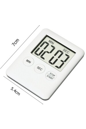 Mıknatıslı Taşınabilir Dijital Kronometre - Zamanlayıcı - Geri Sayım Cihazı 100dk - 2
