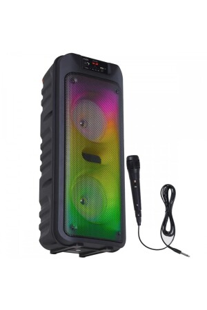 Mikrofonlu Bluetooth Hoparlör Led Işıklı Sd Kart Fm Usb Ve Mikrofon Girişli Speaker TYC00683863831 - 2
