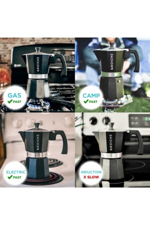 Milano Moka Pot Black 3 Tassen 150 ml GR 328 - 6