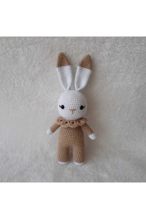 Milchkaffee Kleines Kaninchen Schlafbegleiter Amigurumi Bio-Spielzeug - 1