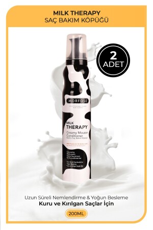 Milk Theraphy Saç Köpüğü 200 ml X 2 Adet 8680678800052 - 1