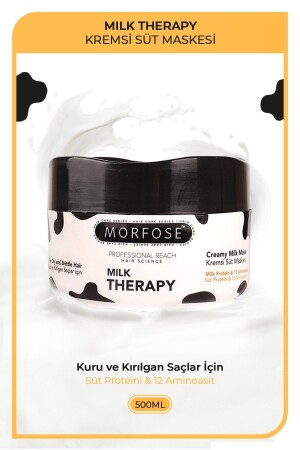 Milk Therapy Haarpflegecreme 500 ml – Haarausfall vorbeugen – Pflegend – Schützende Wirkung - 1