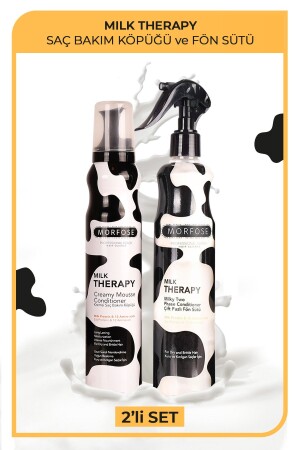 Milk Therapy Haarpflegeschaum 200 ml + Föhnwasser 400 ml - 2