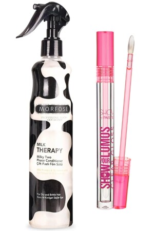 Milk Therapy Hair Care Blow Dry Milk 400 ml + Show By Pastel Gloss Lipgloss - Morfose