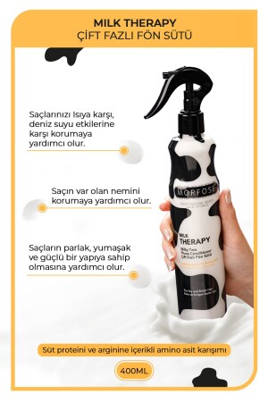 Milk Therapy Saç Bakım Fön Suyu 400 ml 2 Adet - 3