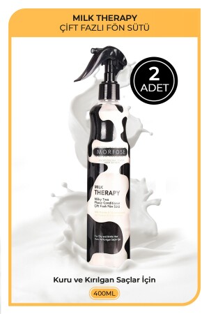 Milk Therapy Saç Bakım Fön Suyu 400 ml 2 Adet 3028669002019 - 2