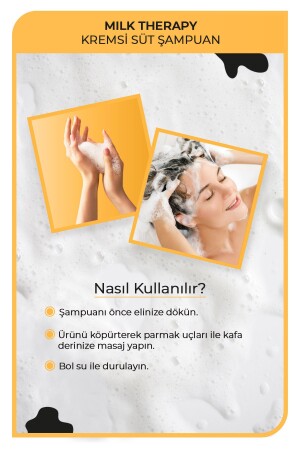 Milk Therapy Saç Bakım Şampuanı 1000 ml - Saç Dökülmesi Önleyici- Besleyici- Koruyucu Etki - 4