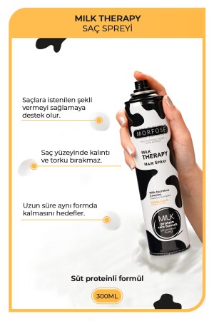 Milk Therapy Saç Spreyi 300 ml - Saça Şekil Veren Saç Bakım Spreyi - 3