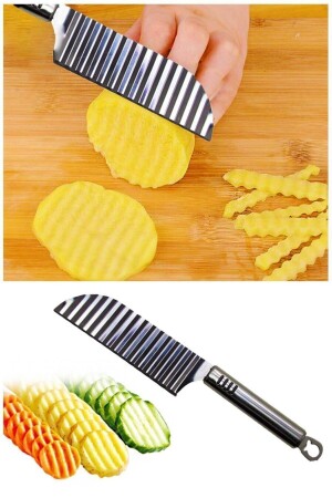 Mimoza Paslanmaz Çelik Şekilli Patates Bıçağı - 1