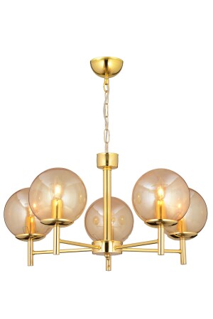 Minar 5Li Gold Kaplama Modern Yatak odası Salon Avize 3684-05-GD - 5