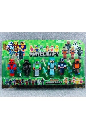 Mine Craft 6-teiliges Figuren-Spielzeug-Spider-Man-Lego-Set und Lego-Spielzeug - 2