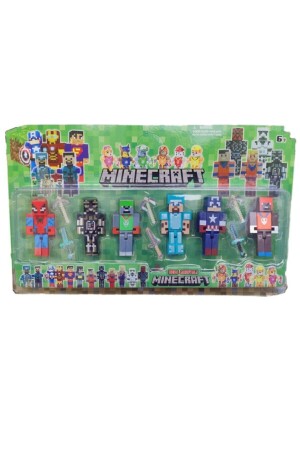 Mine Craft 6-teiliges Figuren-Spielzeug-Spider-Man-Lego-Set und Lego-Spielzeug - 4