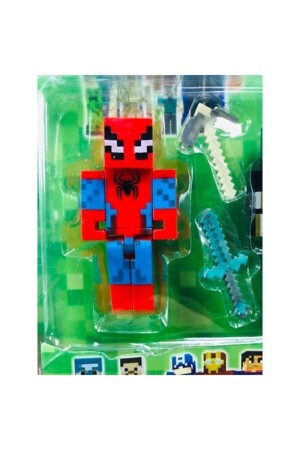 Mine Craft 6'lı Figür Oyuncak Örümcek Adamlı Lego Set u toys lego - 3