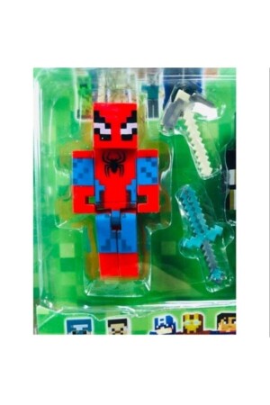 Minecraft Figur Spielzeug Spiderman K. America 12-teiliges Spiderman-Minecraft - 3