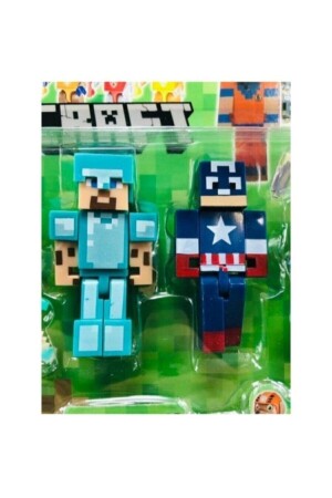 Minecraft Figur Spielzeug Spiderman K. America 12-teiliges Spiderman-Minecraft - 4