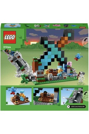 ® Minecraft® Kılıç Üssü 21244 - 8 Yaş ve Üzeri Çocuklar için Oyuncak Yapım Seti (427 Parça) - 5