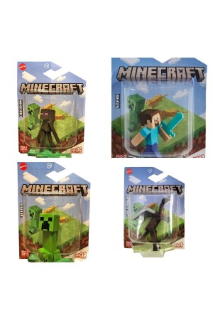 Minecraft Mini Figürler -creeper-steve-ender -ender Dragon 4 Ade 4ü1a - 1