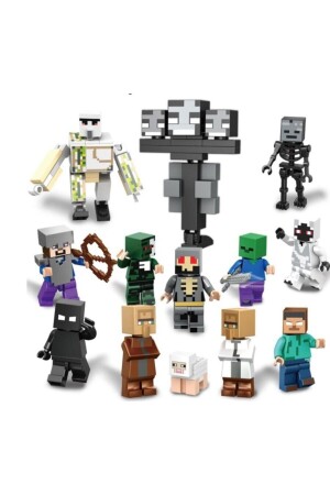 Minecraft New Amozon 13 Lü Mini Figür Set PRA-3597144-5877 - 1