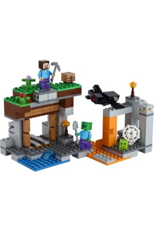 ® Minecraft™ Terk Edilmiş Maden 21166 - Çocuklar İçin Yaratıcı Yapım Oyuncağı Seti (248 Parça) RS-L-21166 - 5