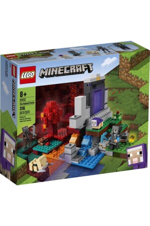 ® Minecraft™ Yıkılmış Geçit 21172 - Çocuklar için Yaratıcı Oyuncak Yapım Seti (316 Parça) RS-L-21172 - 4