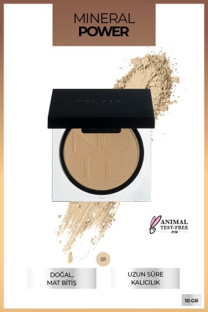 Mineral Powder 01 Mat Bitişli Toz Yüz Pudrası - 1