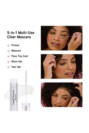 Mineral Wear Diamond Transparent Mascara 5 In 1 Lash Eyebrow Mascara Augenbrauenstift Haargel Top Coat - 2