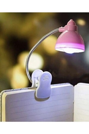Mini Akrobat Mandallı Led Işıklı Kitap Okuma Lambası - 1